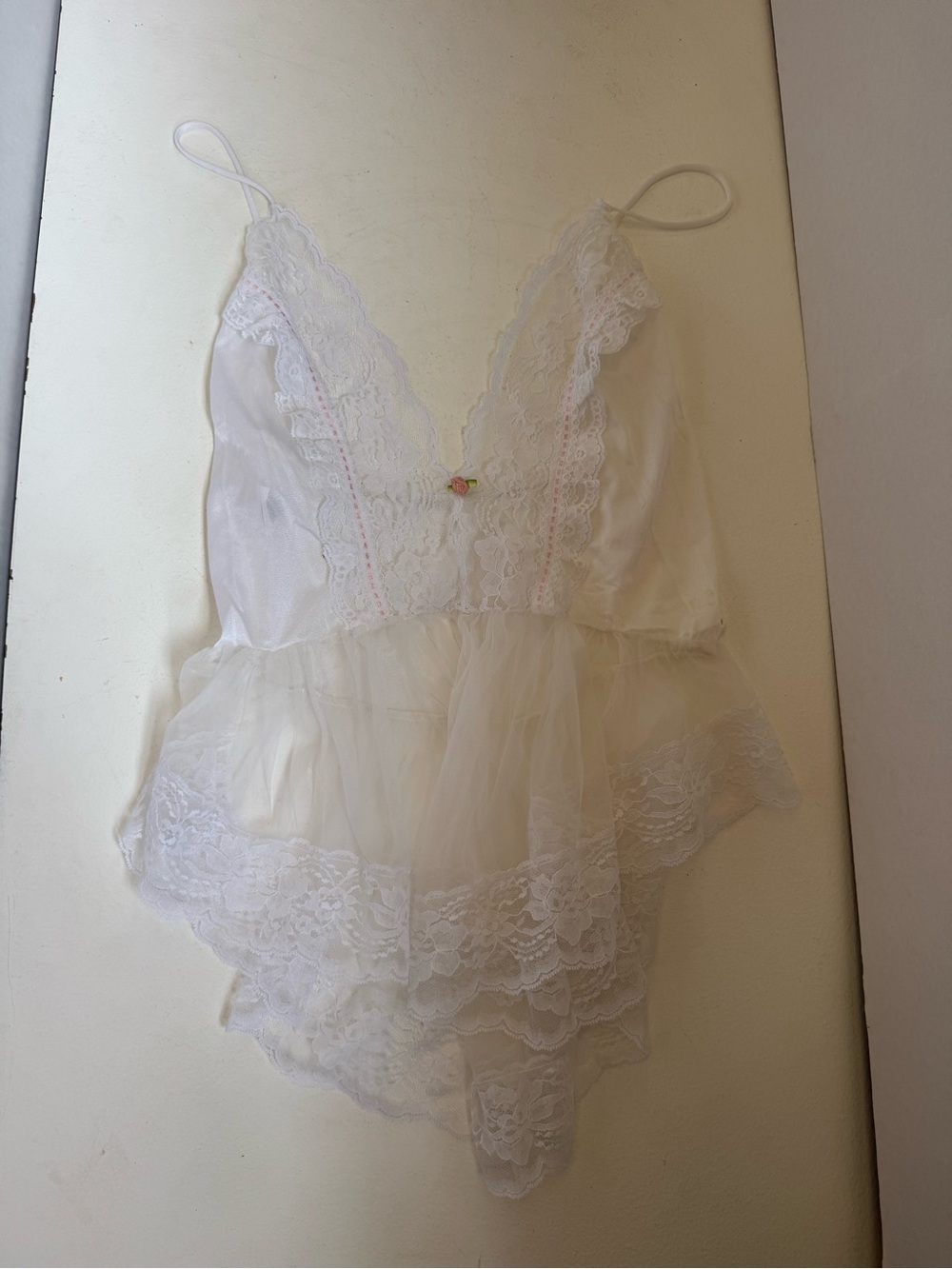 Alana gale vintage white teddy fit medium